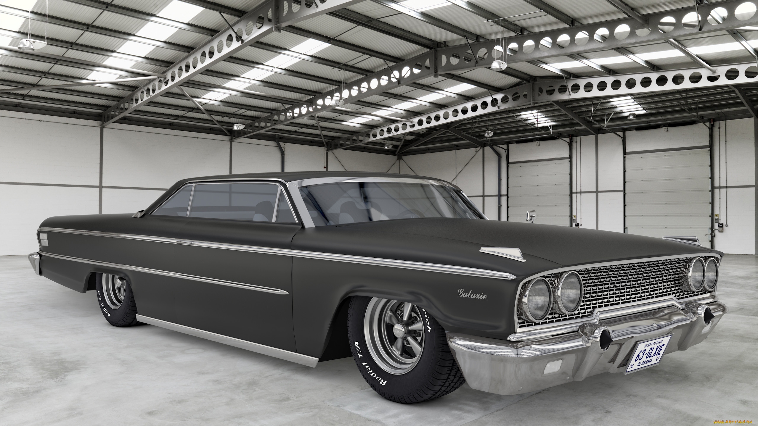 , 3, galaxie, ford, 1963